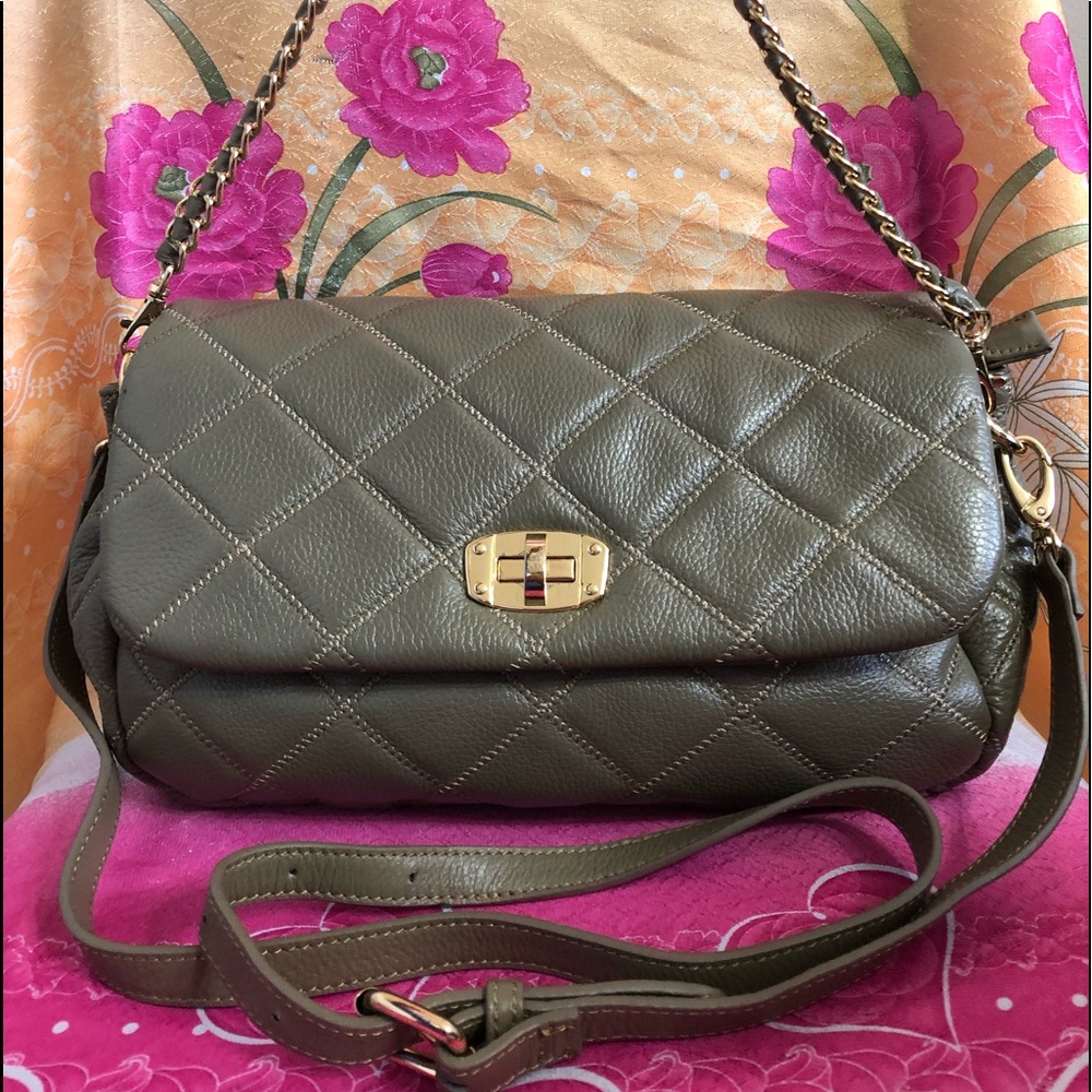 PRELOVED CROCODILE LEATHER HANDBAG WITH SLING